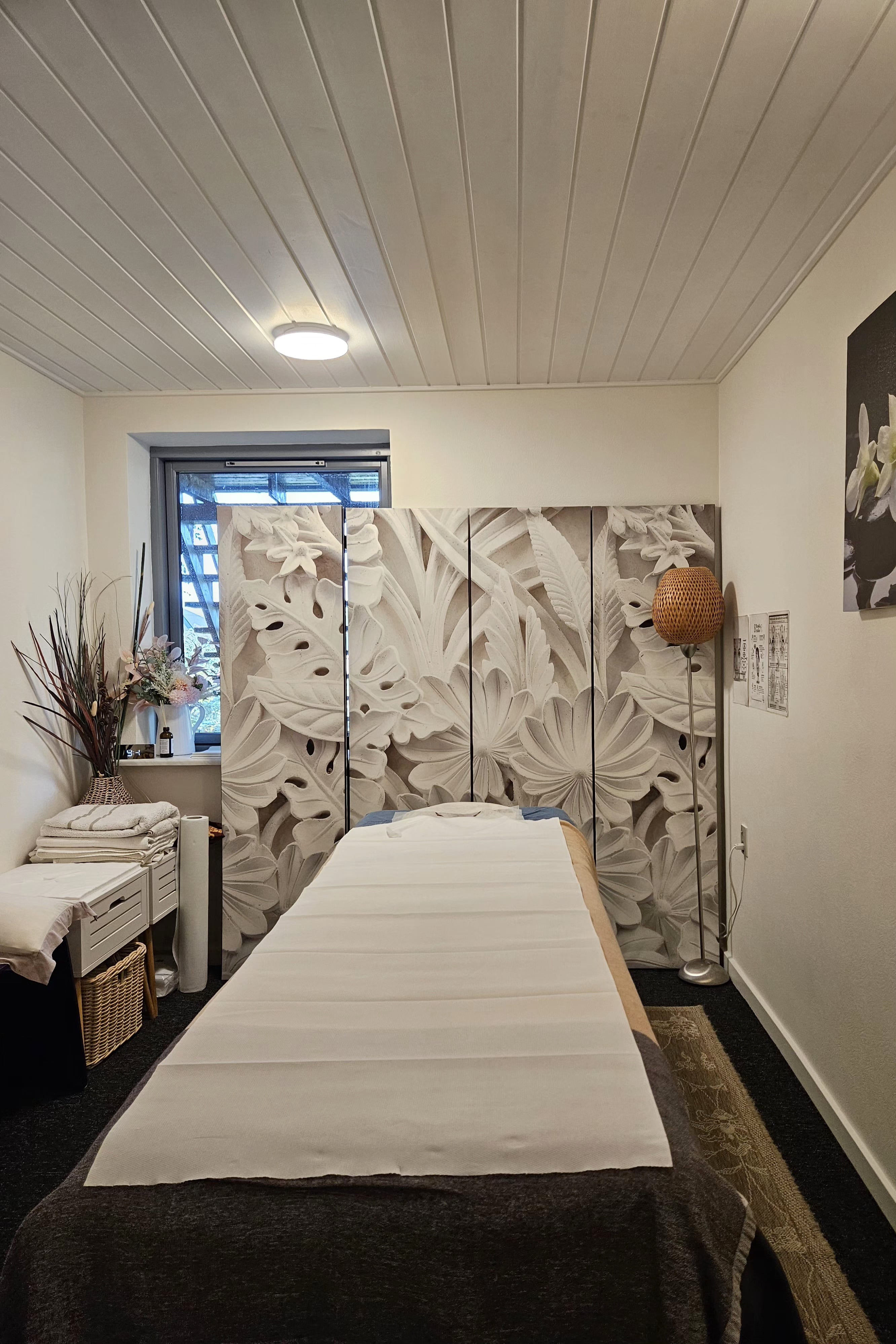 Billeder af et massagerum